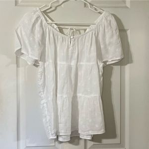 Summery Cotton Blend Short Sleeve Old Navy Top